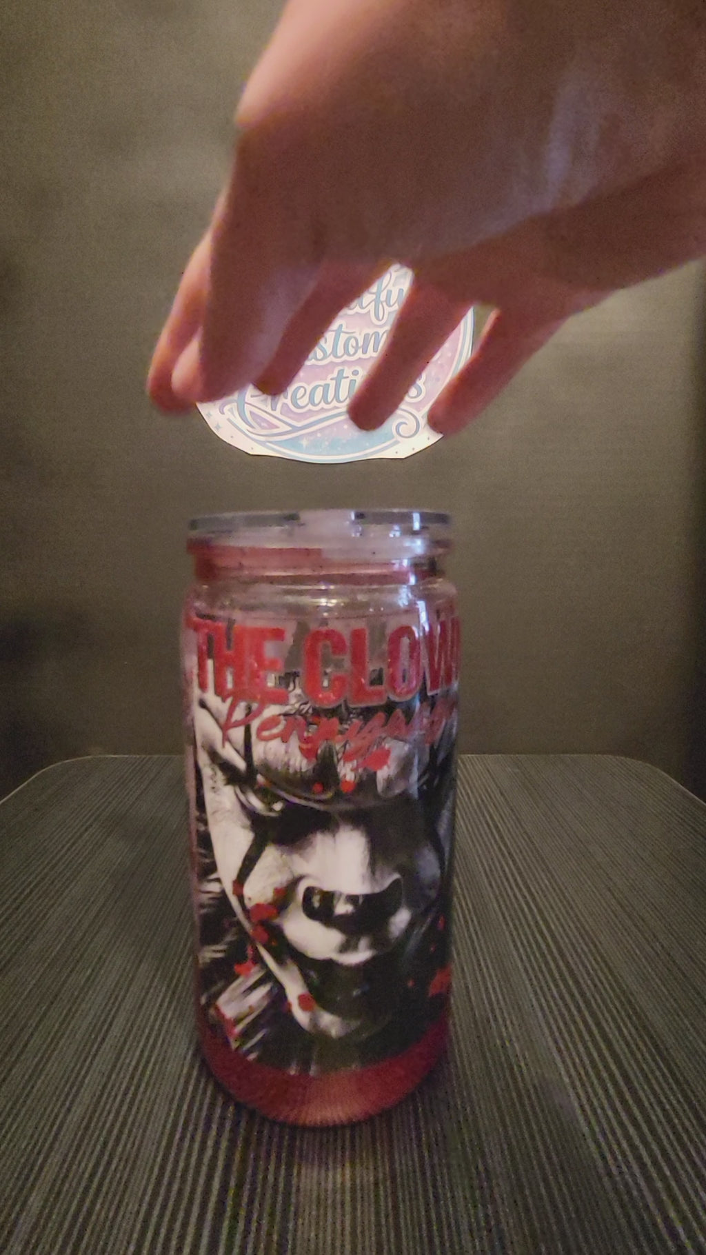 Pennywise blood lava drip 16 Oz tumbler