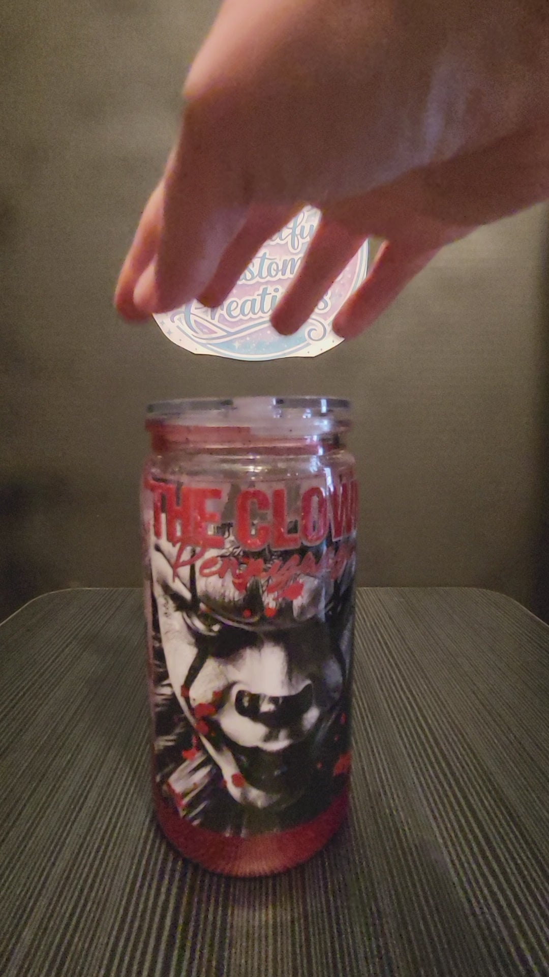 Pennywise blood lava drip 16 Oz tumbler