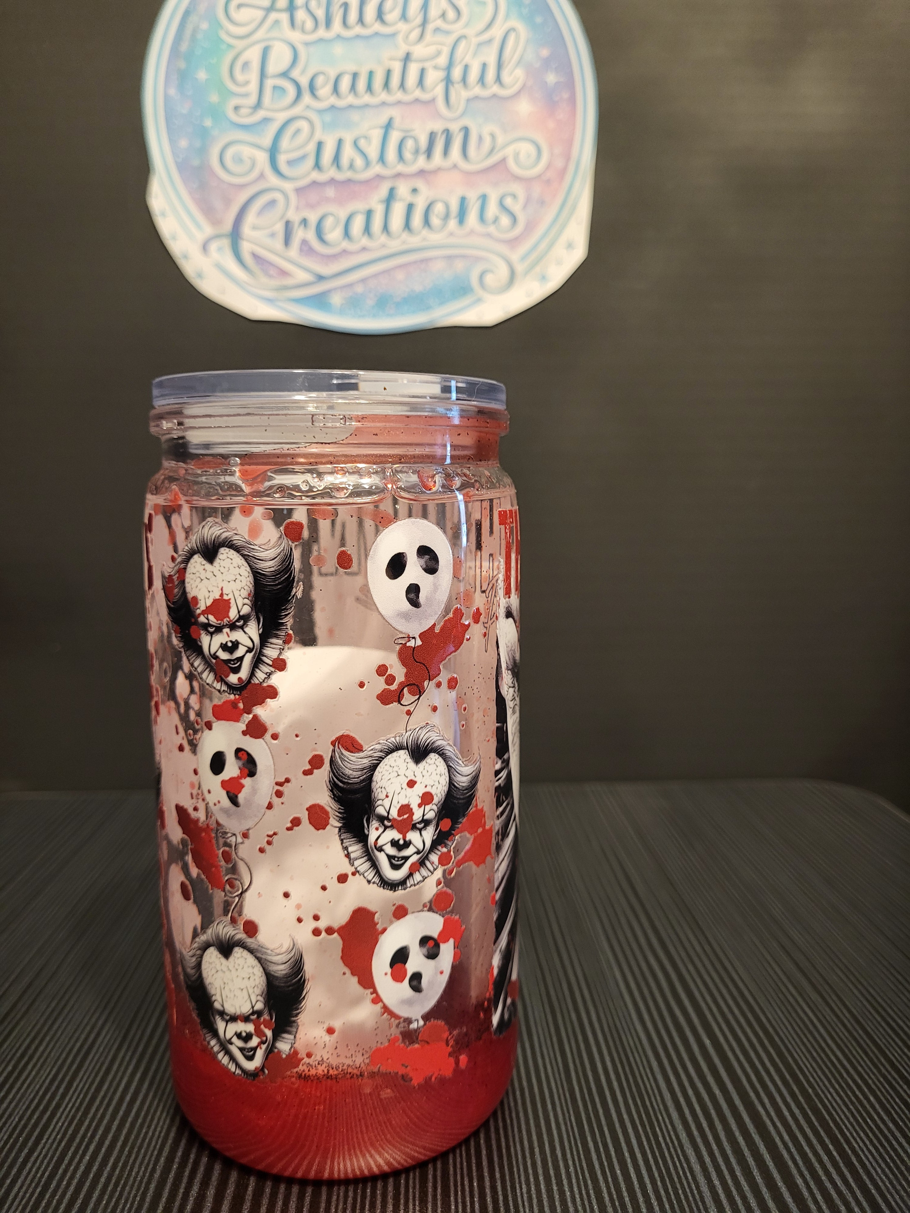 Pennywise blood lava drip 16 Oz tumbler