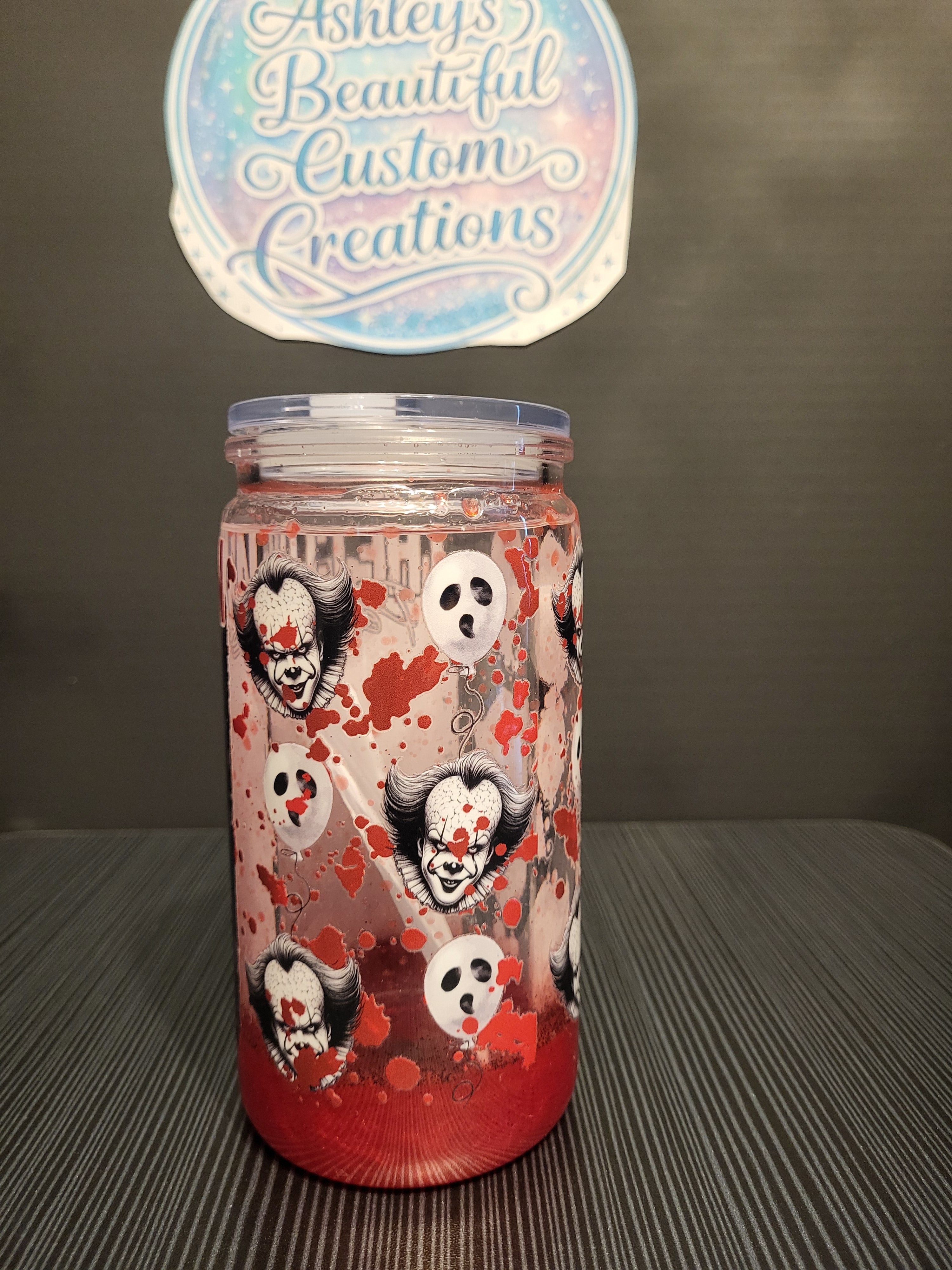 Pennywise blood lava drip 16 Oz tumbler
