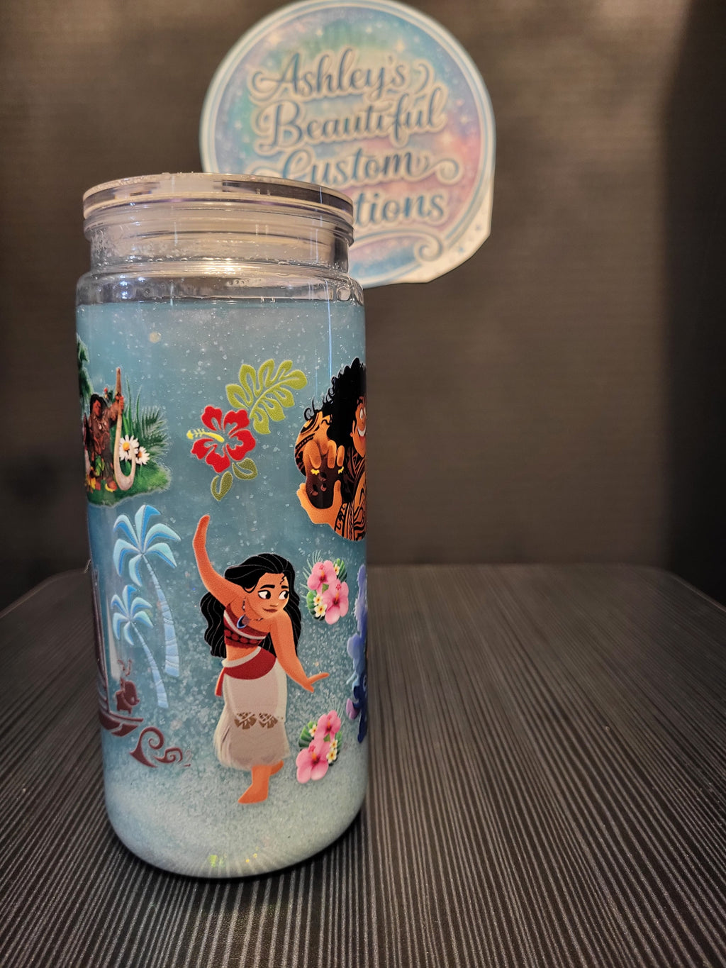 Moana sand art 16 oz tumbler