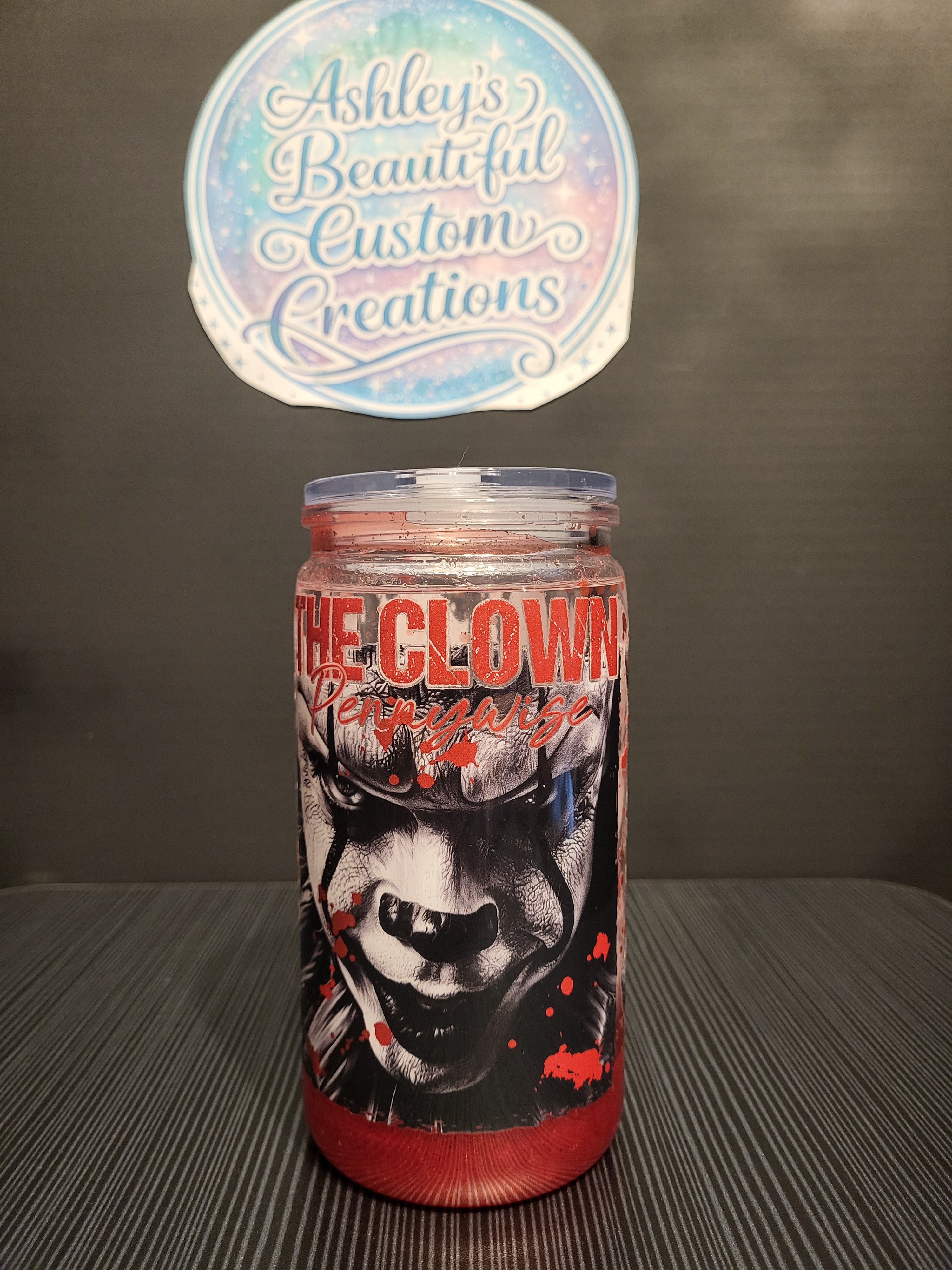 Pennywise blood lava drip 16 Oz tumbler