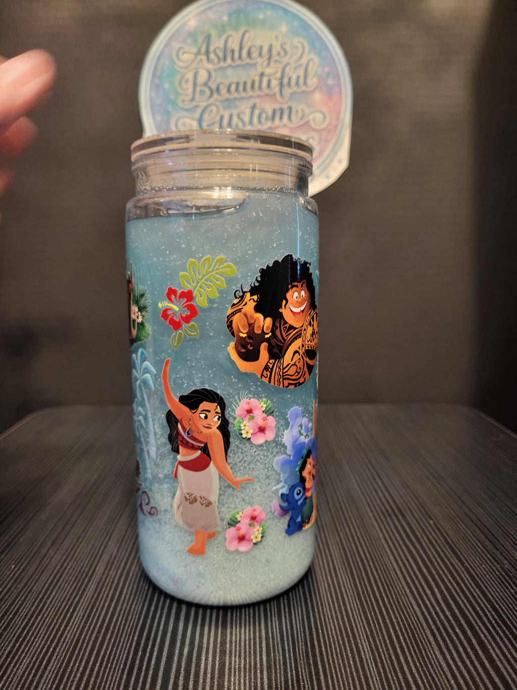 Moana sand art 16 oz tumbler